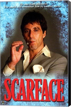 Framed Scarface, Tony Montana Print