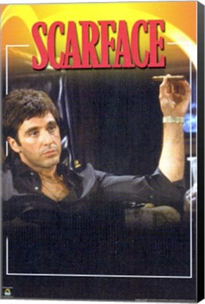 Framed Scarface, In Chair Print