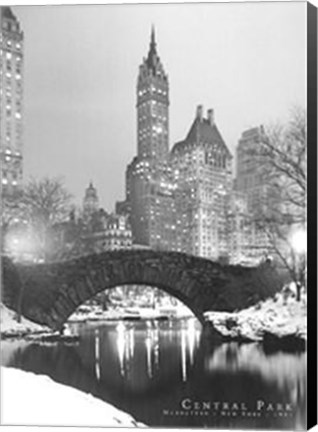 Framed Central Park, 1961 Print