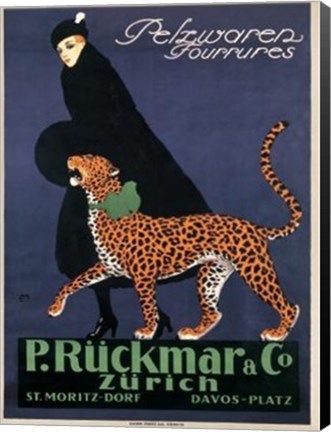 Framed P R&#252;ckmar C, 1910 Print