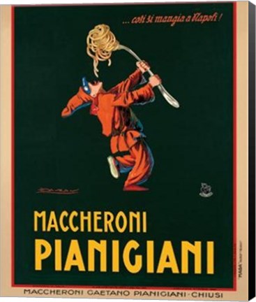 Framed Maccheroni Pianigiani, 1922 Print