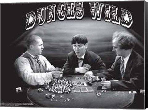 Framed Three Stooges: Dunces Wild Print