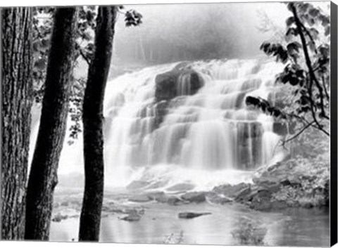 Framed Waterfall Lake Print