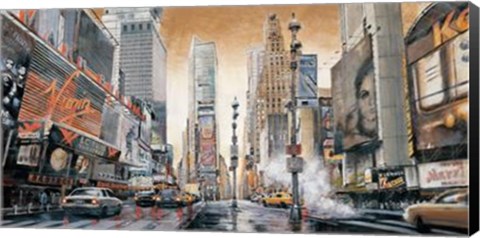 Framed Crossroads (Times Square) Print