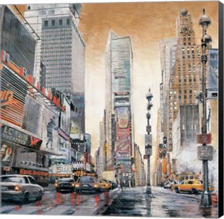 Framed Crossroads (Times Square) Print