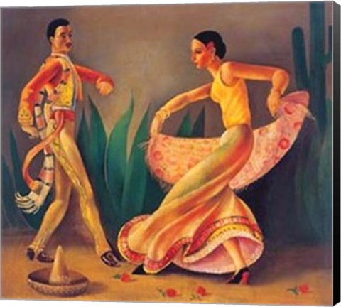 Framed El Baile Print