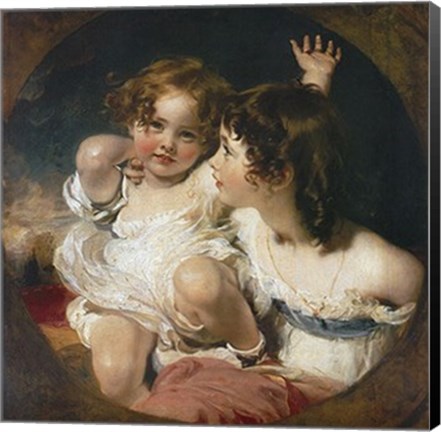 Framed Calmady Children, 1823 Print