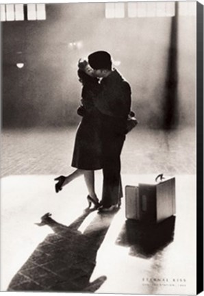 Framed Eternal Kiss, Central Station, 1944 Print