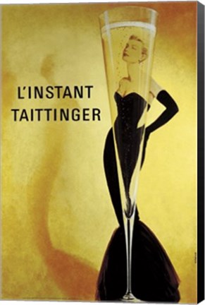 Framed L&#39;instant Taittinger Print