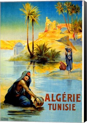 Framed Algerie Tunisie Print