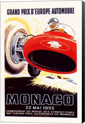 Framed Monaco, 1955 Print