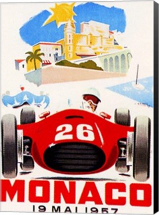 Framed Monaco, 1957 II Print