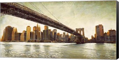 Framed Brooklyn Bridge View Print