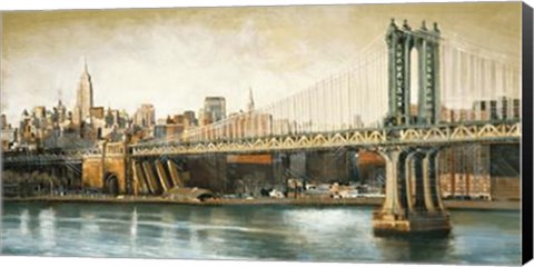 Framed Manhattan Bridge View Print