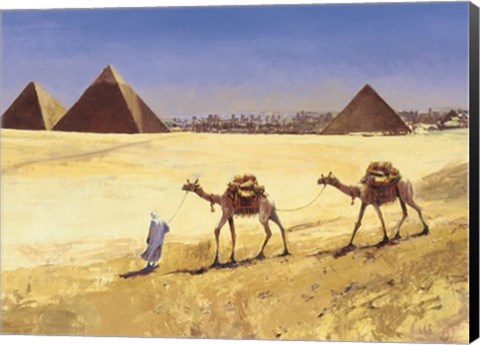 Framed Great Pyramids - Cairo Print