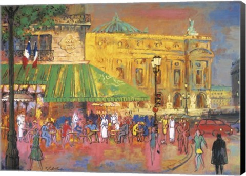 Framed Place de l&#39;Opera Print