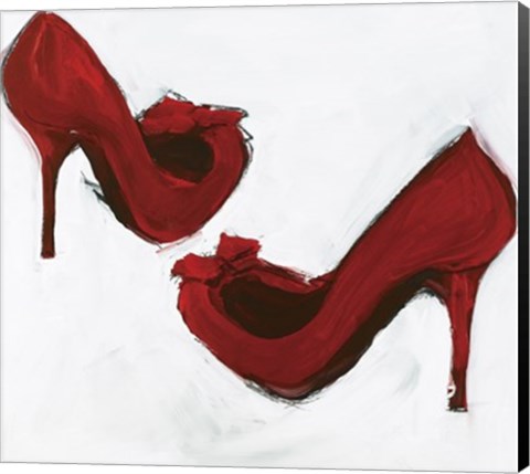 Framed Red Shoes Print