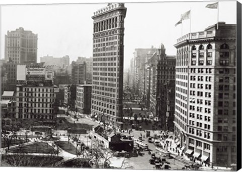 Framed Flatiron Building, NYC 1916 Print