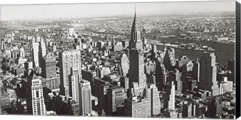 Framed View of Midtown  Manhattan, NYC 1933 Print