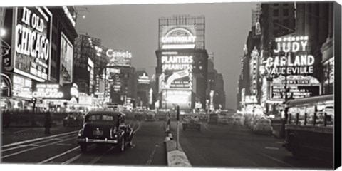 Framed Times Square at Night, NYC 1938 Print