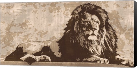 Framed Lion Print