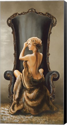 Framed Seated Beauty Print