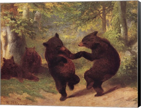 Framed Dancing Bears Print