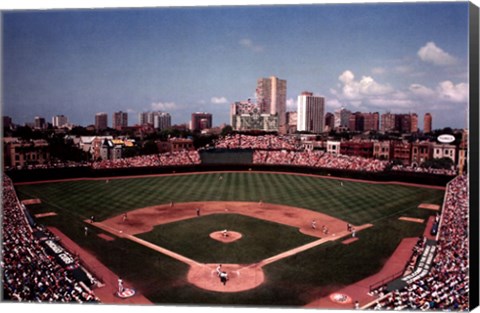 Framed Wrigley Field, Chicago Print