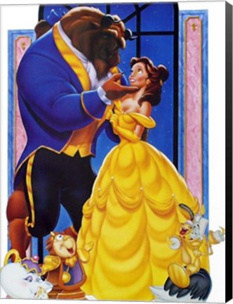 Framed Beauty and the Beast Print