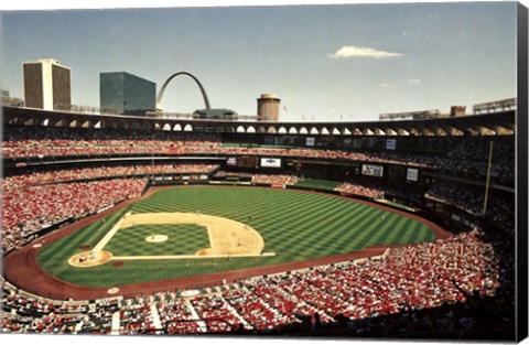 Framed Busch Stadium, St Louis Print