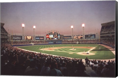 Framed Chicago Comiskey Park Print