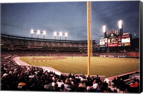 Framed Comerica Park, Detroit Print