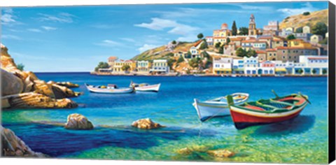 Framed Golfo mediterraneo Print