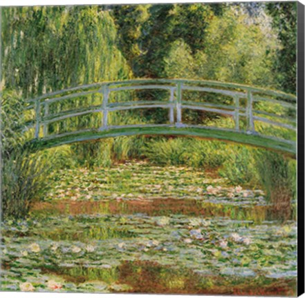 Framed Le pont Japonais, Giverny Print