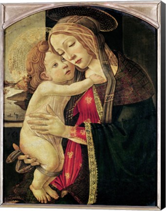 Framed Virgin and Child, c.1500 Print