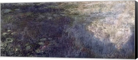 Framed Waterlilies - The Clouds (left section), 1914-18 Print