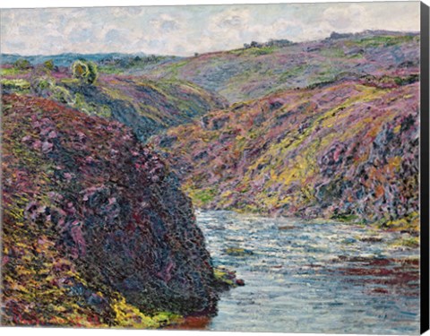 Framed Ravines of the Creuse at the End of the Day, 1889 Print