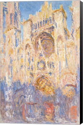 Framed Rouen Cathedral, Effects of Sunlight, Sunset, 1892 (oil on canvas) Print