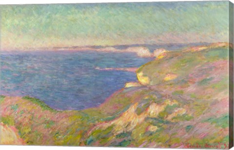 Framed Cliffs Near Dieppe, 1897 Print