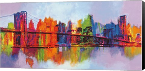 Framed Abstract Manhattan Print