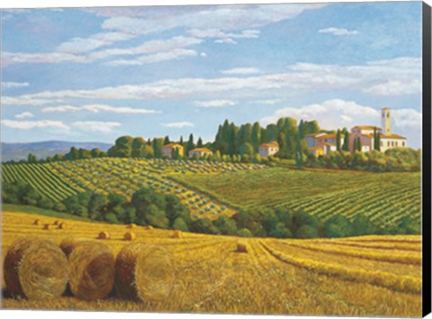 Framed Campo in Toscana Print