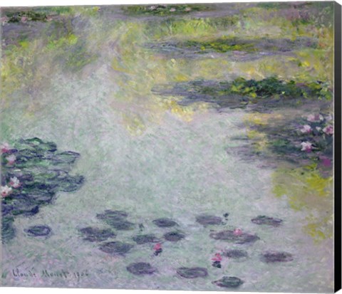 Framed Waterlilies, 1906 detail Print