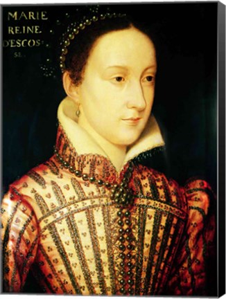 Framed Miniature of Mary Queen of Scots, c.1560 Print