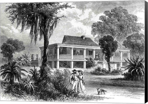 Framed Planter&#39;s House on the Mississippi Print