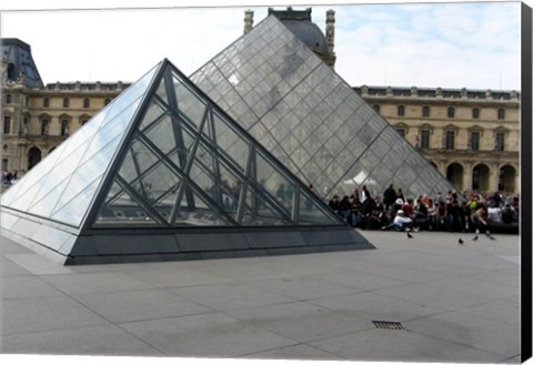 Framed Louvre Pyramid in Paris Print