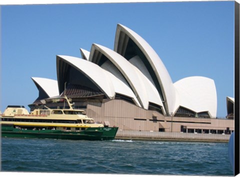 Framed Sydney Opera House with Sydney Ferry Collaroy Print