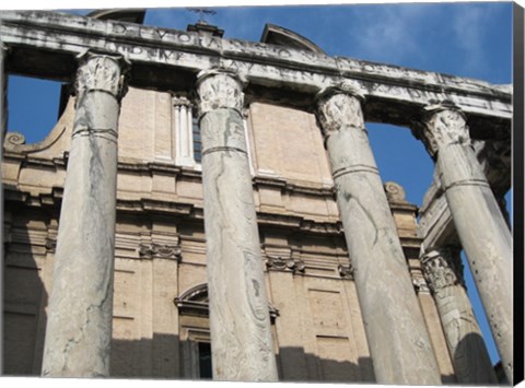 Framed Rome Temple of Antoninus Pius and Faustina Print