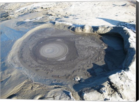 Framed Volcano Crater at Buzau Print