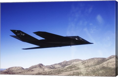 Framed F-117A Stealth Fighter Print