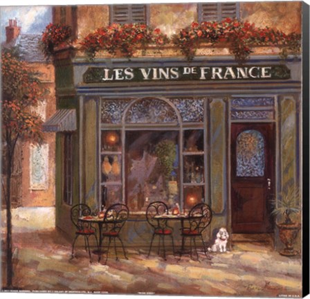 Framed Wine Shop Print